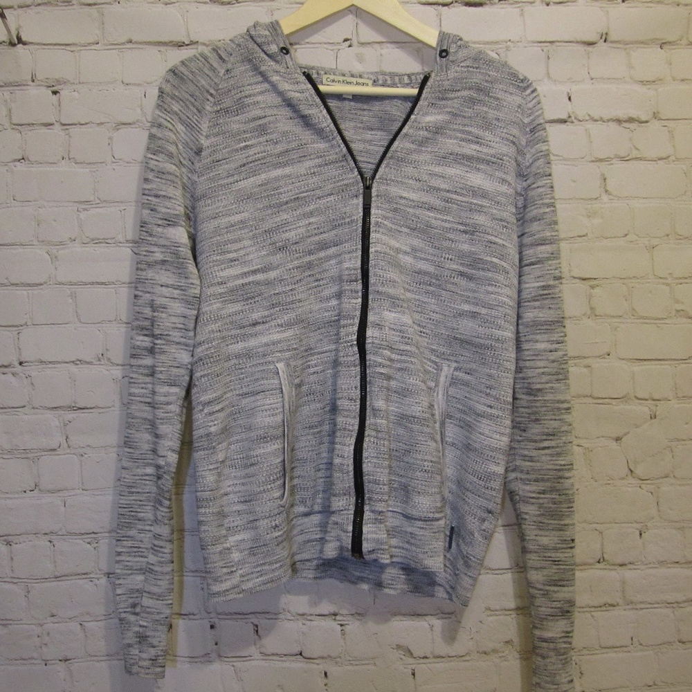 Calvin Klein Jeans Zip Up jacket, Light Gray, M
